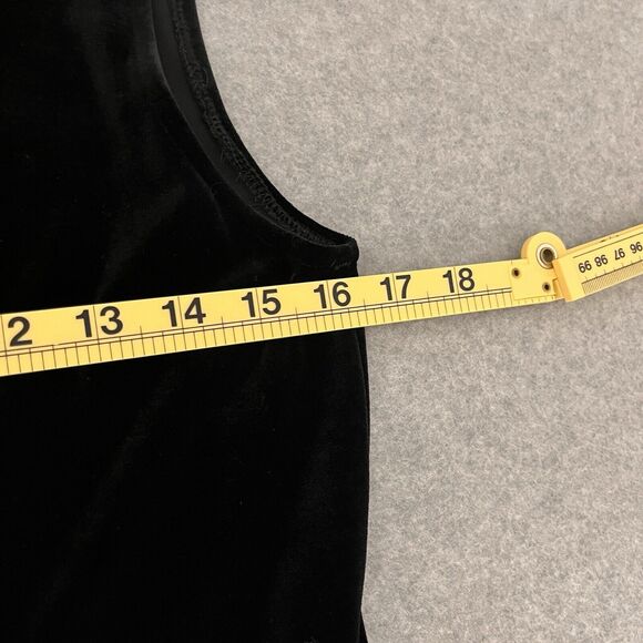 Kurtz Black Velvet Maxi Dress 2 PC SZ 8 Formal Timeless Cropped Jacket Glam - Picture 12 of 14